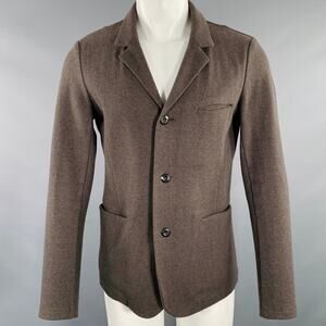ATTACHMENT Size M Khaki Wool Cashmere Single Breasted Unlined Jacket